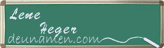 Lene Heger Visitenkarte